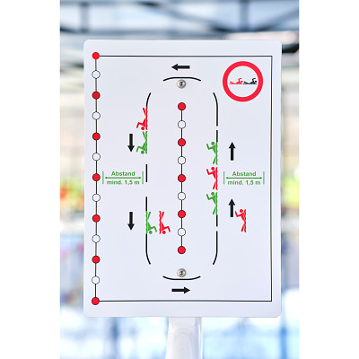 Sport-Thieme Informatiebord voor doorzwemboog