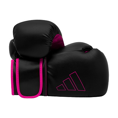 Adidas Bokshandschoenen "Hybrid 80", 10 oz., Zwart-Pink