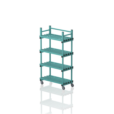 Sport-Thieme Transportwagen met rollen by Vendiplas, Aqua, 100x50x184 cm