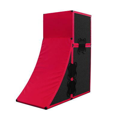 Sport-Thieme Parkour Wall "Pro", Rood-zwart, Small