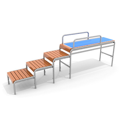 Playparc Calisthenics-toestel "Squat-Plattform", Universal
