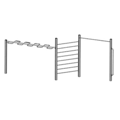 Playparc Calisthenics-toestel 4FCIRCLE "Freestyle-Bar mit Addons