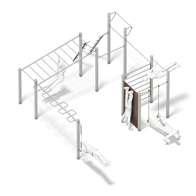 Playparc Calisthenics-toestel 4FCICRLE "Discovery