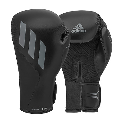 Adidas Bokshandschoenen "Speed Tilt 150", 14 oz., Zwart-Grijs