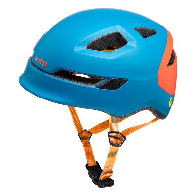 KED Fietshelm "Pop Petrol Orange", Maat M