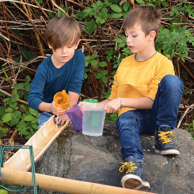 EduPlay Waterbaan 'holle pijpen van bamboe'