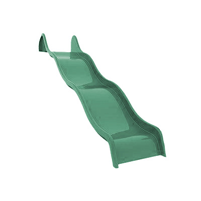 Golvende glijbaan "Wide", 200 cm, Groen