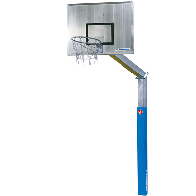 Sport-Thieme Basketbalinstallatie "Fair Play 2.0" met Kettingnet, Ring "Outdoor" neerklappend