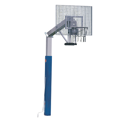 Sport-Thieme Basketbalinstallatie "Fair Play Silent 2.0" met hoogteverstelling, Ring "Outdoor" neerklappend, 180x105 cm