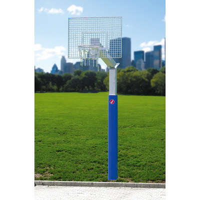 Sport-Thieme Basketbalinstallatie "Fair Play Silent 2.0" met kettingnet, Ring "Outdoor", 180x105 cm