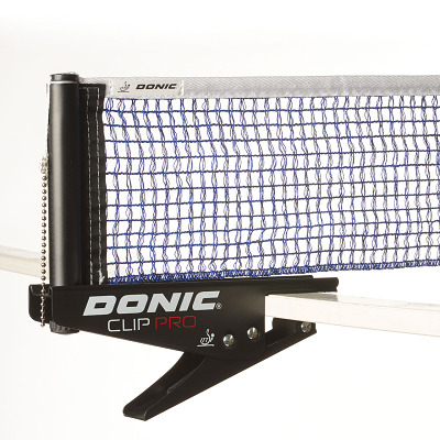 Donic Tafeltennisnet "Clip Pro", Zwart-blauw