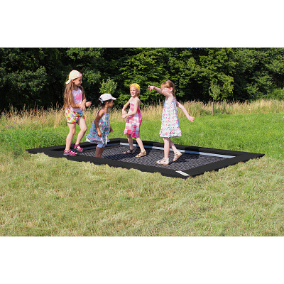 Hally-Gally Bodemtrampoline "2000 Mini", Zwart, Zwart