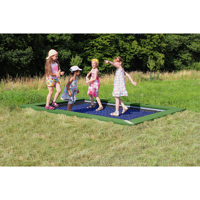 Hally-Gally Bodemtrampoline "2000 Mini", Lichtgroen, Blauw