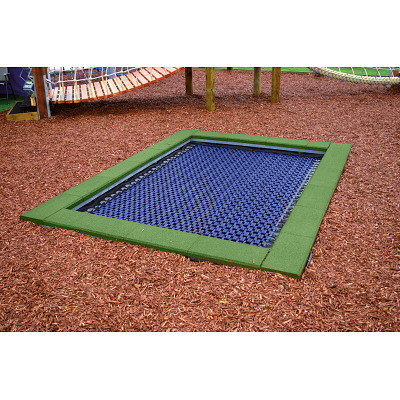 Hally-Gally Bodemtrampoline "2000", Lichtgroen, Blauw