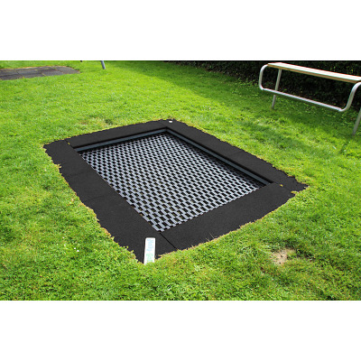 Hally-Gally Bodemtrampoline "2012", Zwart, Zwart