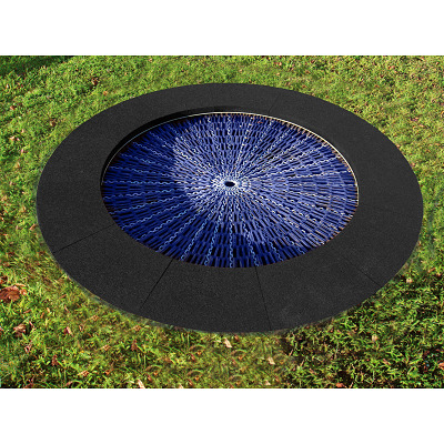Hally-Gally Bodemtrampoline "Circus", Zwart, Blauw