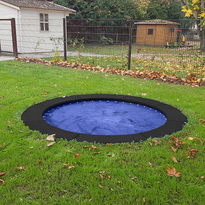 Hally-Gally Bodemtrampoline "Circus Maximus", Zwart, Blauw