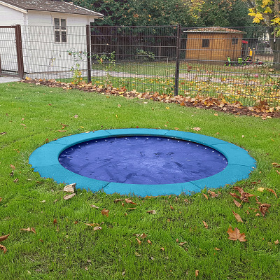 Hally-Gally Bodemtrampoline "Circus Maximus", Lichtblauw, Blauw