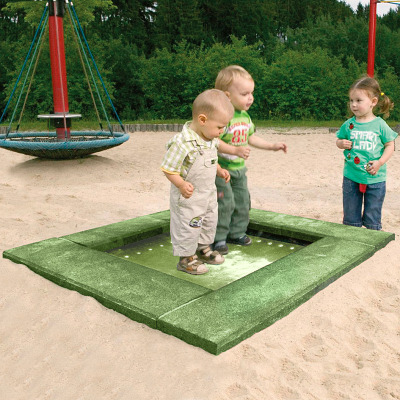 Hally-Gally Bodemtrampoline "Piccolino", Lichtgroen, Neon-groen