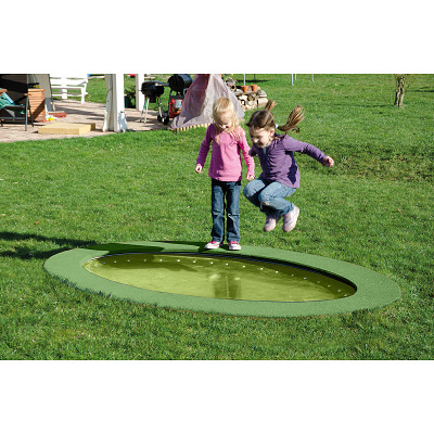 Hally-Gally Bodemtrampoline "Saturnus", Lichtgroen, Neon-groen
