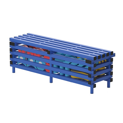 Sport-Thieme Opbergbank by Vendiplas, Blauw