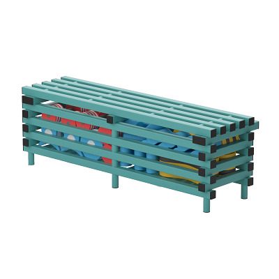 Sport-Thieme Opbergbank by Vendiplas, Aqua