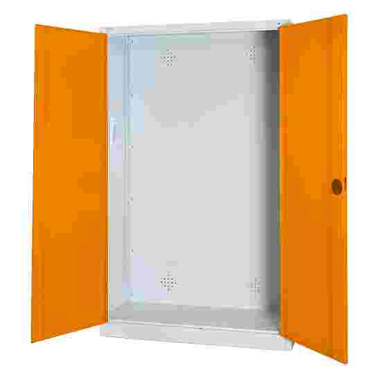 C+P (HxBxD195x120x50 cm, met geperforeerde plaatstaal vleugeldeuren) Geel-oranje (RAL 2000), Lichtgrijs (RAL 7035), Uniforme vergrendeling, Ergo-Lock handgreep