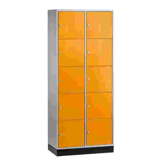 C+P Sluitvakkast voor grote ruimten 195x85x49 cm/ 10 vakken, Geel-oranje (RAL 2000)