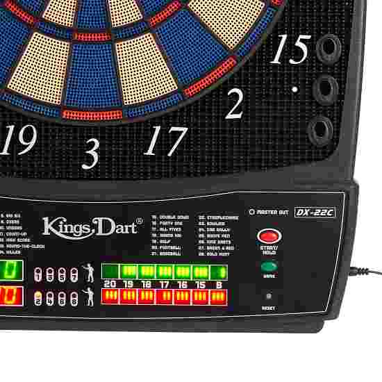 Kings Dart Elektronisch dartbord met luxe uitrusting Blauw-beige