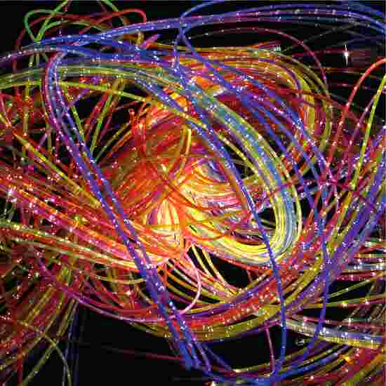 Kleurrijke fiber optic strengen 100 strengen, 1 m