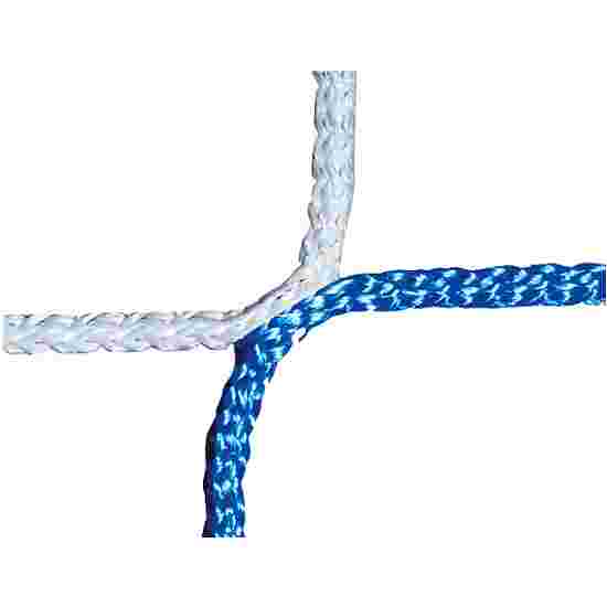 Knopenloos Herenvoetbaldoelnet 750x250 cm Blauw-wit