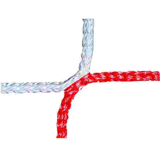 Knopenloos Herenvoetbaldoelnet 750x250 cm Rood-wit