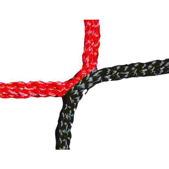 Knopenloos Herenvoetbaldoelnet Zwart-rood