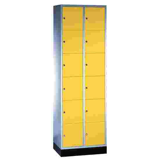 Sluitvakkast &quot;S 4000 Intro&quot; (6 vakken boven elkaar) 195x62x49 cm/ 12 vakken, Fel geel (RDS 080 80 60)