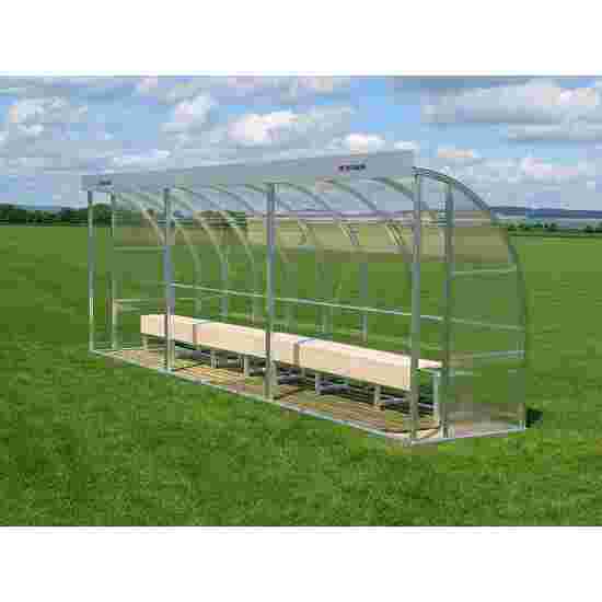 Sport-Thieme Dug-Out  Voor 13 personen Polycarbonaat, Zitbank