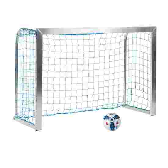 Sport-Thieme Mini-voetbaloel &quot;Training&quot; met inklapbare netbeugels 1,80x1,20 m, Tortiefe 0,70 m, Incl. net, blauw (mw 10 cm)