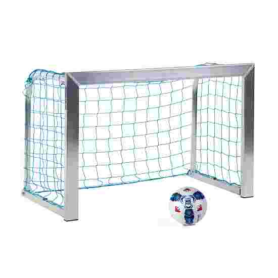 Sport-Thieme Mini-voetbaloel &quot;Training&quot; 1,20x0,80 m, diepte 0,70 m, Incl. net, blauw (mw 10 cm)