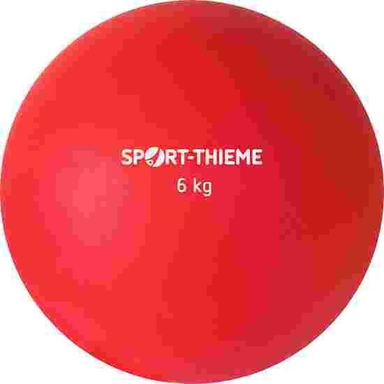 Sport-Thieme Stootkogel  van kunststof 6 kg, rood, ø 140 mm