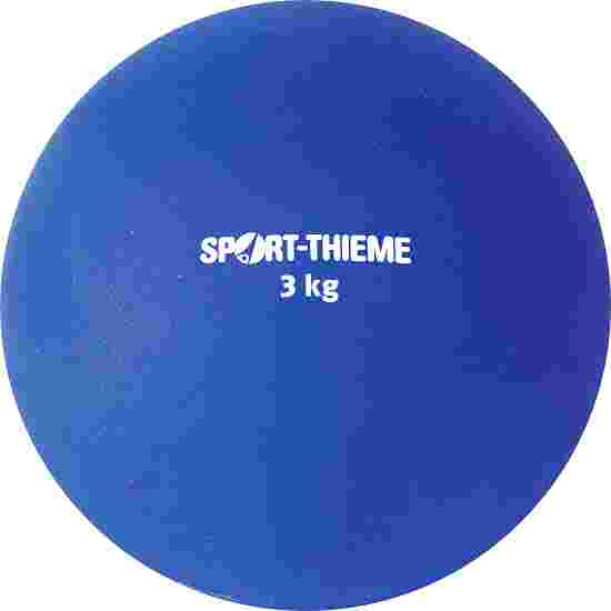 Sport-Thieme Trainings-Stootkogel &quot;Kunststof&quot; 3 kg, blauw, ø 121 mm