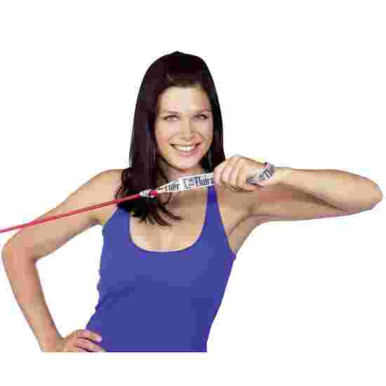 TheraBand Bodytrainer Tubing 1,4 m met handgrepen Rood, medium