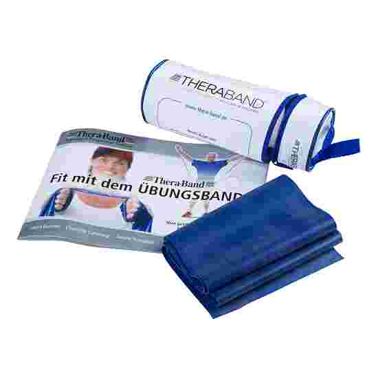 TheraBand Fitnessband 250 cm in zak met rits Blauw, extra sterk