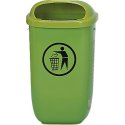 Afvalbak volgens DIN 30713 Groen, Standaard, Standaard, Groen