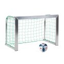 Sport-Thieme Mini-voetbaloel "Training" met inklapbare netbeugels Incl. net, blauw (mw 4,5 cm), 1,20x0,80 m, diepte 0,70 m, 1,20x0,80 m, diepte 0,70 m, Incl. net, blauw (mw 4,5 cm)