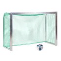 Sport-Thieme Mini-voetbaloel "Training" met inklapbare netbeugels 1,80x1,20 m, diepte 0,70 m, Incl. net groen (mw 4,5 cm)