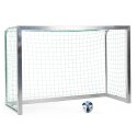 Sport-Thieme Mini-voetbaldoel, volledig gelast 2,40x1,60 m, diepte 1,00 m, Incl. net, groen (mw 10 cm)