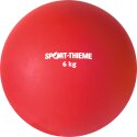 Sport-Thieme Trainings-Stootkogel "Kunststof" 6 kg, rood, ø 140 mm
