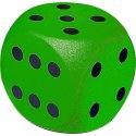 Volley Schuimstofdobbelsteen Groen, 16 cm