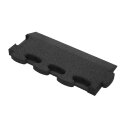 Gum-Tech Randstuk "afgeschuind" voor valbeveiligingsplaten 4,5 cm, Zwart