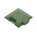Gum-Tech Hoekstuk "afgeschuind" voor valbeveiligingsplaten 6 cm, Groen
