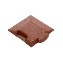 Gum-Tech Hoekstuk "afgeschuind" voor valbeveiligingsplaten Rood, 4,5 cm, 4,5 cm, Rood